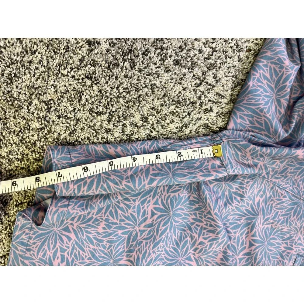 Faherty Mens Blue‎ Pink Floral Sunburst Board Shorts Swim Trunks Size 40